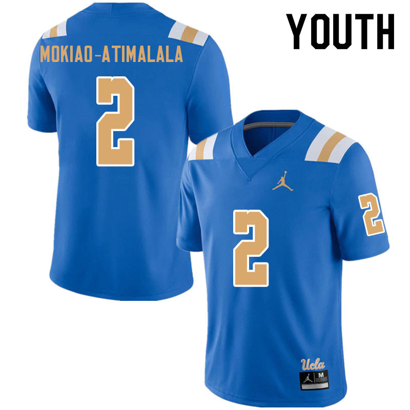 Jordan Brand Youth #2 Titus Mokiao-Atimalala UCLA Bruins College Football Jerseys Sale-Blue - Click Image to Close